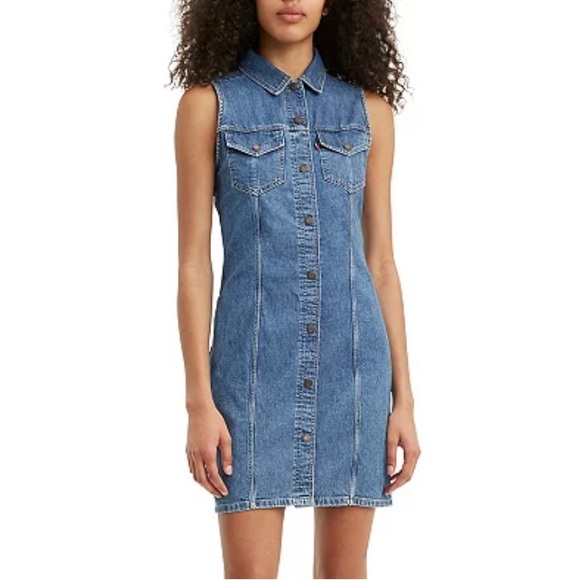 Levi's Dresses & Skirts - Levi's Liliana Denim Sleeveless Dress